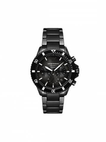 Emporio Armani Годинник Ceramic AR70010 Чорний Emporio Armani Годинник Ceramic AR70010 Чорний