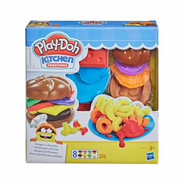 Набор для лепки Play-Doh Kitchen Creations Burgersn Fries Set, от 3 лет, 21 деталь (E5112/E5472) Набор для лепки Play-Doh Kitchen Creations Burgersn Fries Set, от 3 лет, 21 деталь (E5112/E5472)