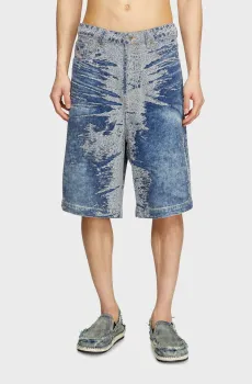 Мужские синие джинсовые шорты D-LIVERY-SHORT Синий 33 Diesel A17338 007W4