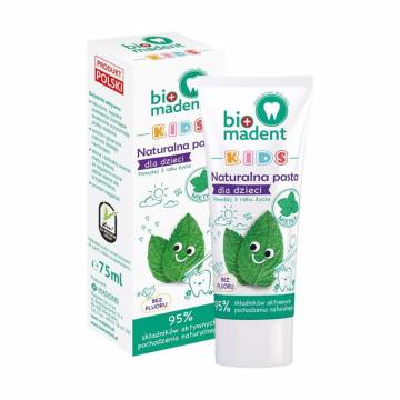 Детская зубная паста Bio Madent Kids с мятой, от 3 лет, 75 мл Детская зубная паста Bio Madent Kids с мятой, от 3 лет, 75 мл