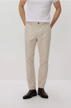 Reserved - Картаті штани-чиноси - бежевий - RH028-08X