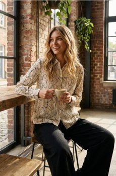 Віскозна сорочка з квітковим принтом - other