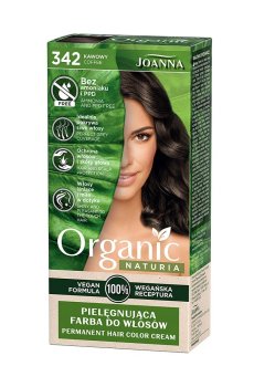 Уценка! Безаммиачная стойкая крем-краска для волос Joanna Naturia Organic Permanent Color Cream 342 Coffee, 100 мл
