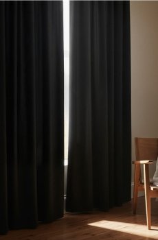 Завіска 2 шт. - темно-сірий