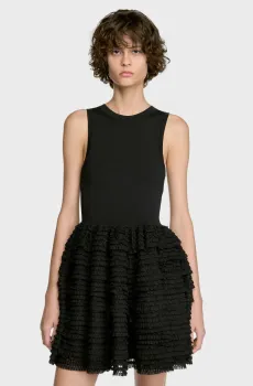 Женское черное платье Черный 36 Sandro SFPRO04987_Black
