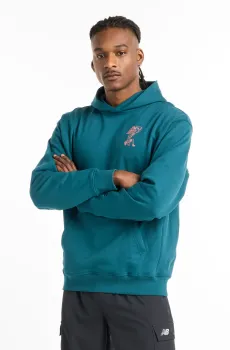 Мужское изумрудное худи X Debut Sculpture Синий S New Balance MT51979DOE