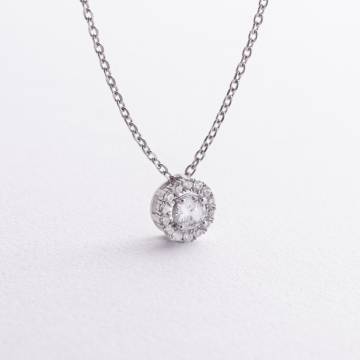 Серебряное колье с фианитами 916 Серебряное колье с фианитами 916