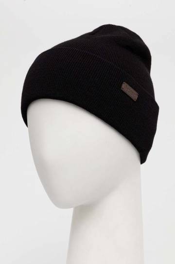 Шапка Barbour цвет чёрный из толстого трикотажа Шапка Barbour цвет чёрный из толстого трикотажа