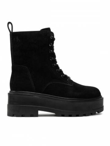 Calvin Klein Jeans Черевики туристичні Flatform Zip Laceup Mg S YW0YW01554 Чорний Calvin Klein Jeans Черевики туристичні Flatform Zip Laceup Mg S YW0YW01554 Чорний