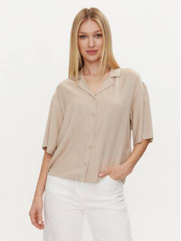 Vila Сорочка Pricil 14085988 Бежевий Regular Fit Vila Сорочка Pricil 14085988 Бежевий Regular Fit