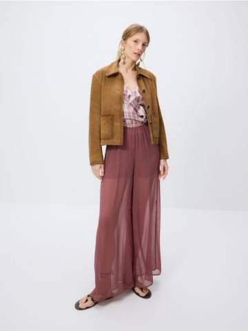 Reserved - LADIES` TROUSERS - burgundy - 139GO-53X Reserved - LADIES` TROUSERS - burgundy - 139GO-53X