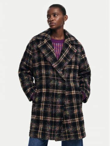 Desigual Демісезонний плащ Corcega 24WWEWAW Коричневий Regular Fit Desigual Демісезонний плащ Corcega 24WWEWAW Коричневий Regular Fit