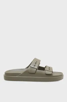 Мужские оливковые слайдеры LIGHT  ADJUSTABLE Оливковый 44 Tommy Hilfiger FM0FM05757