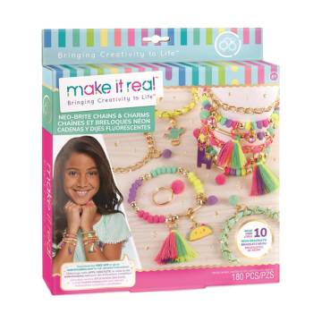 Набор для создания украшений Make it Real Неоновое сияние, от 8 лет, 4*16*24.5 см (MR1313) Набор для создания украшений Make it Real Неоновое сияние, от 8 лет, 4*16*24.5 см (MR1313)
