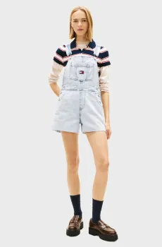 Женский голубой джинсовый комбинезон MIA DUNGAREE Голубой XS Tommy Jeans DW0DW22402
