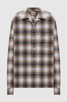 Серая рубашка в клетку
