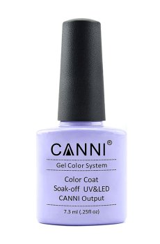 Уценка! Гель-лак для ногтей Canni Gel Color System Color Coat Soak-off UV&LED 251 Бледный лавандовый, 7.3 мл
