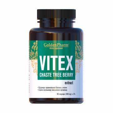 Витекс Golden Pharm Vitex 500 мг, 90 капсул Витекс Golden Pharm Vitex 500 мг, 90 капсул