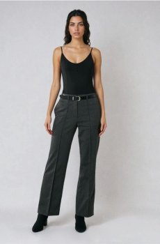 Штани з прошитою стрілкою - темно-сірий