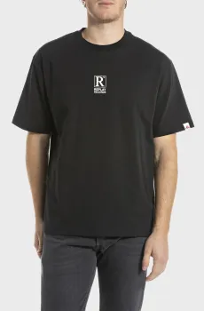 Мужская черная футболка Черный S Replay M3246 .000.23938