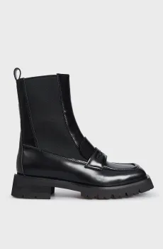 Женские черные кожаные челси Vallota Черный 39 PRPY PRFDS2317W