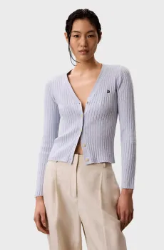 Женский голубой кардиган COTTON RIB Голубой XS Calvin Klein Jeans LV047G339G