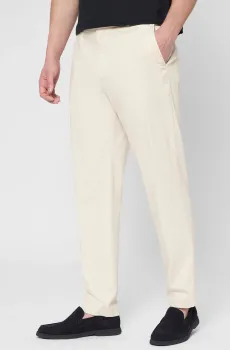 Мужские белые брюки Белый 56 BOSS 50544005;131