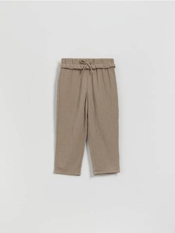 Reserved - Муслінові штани - коричневувато-зелений - 757EX-78X