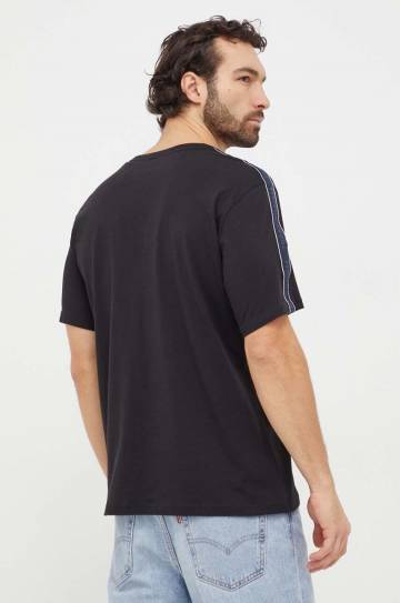 Хлопковая футболка Tommy Hilfiger цвет чёрный однотонный Хлопковая футболка Tommy Hilfiger цвет чёрный однотонный