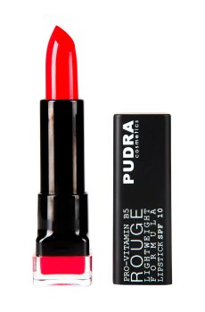 Помада для губ Pudra Cosmetics Rouge Lightweight Formula Lipstick SPF10 с провитамином B5, 17 Red Passion, 4.5 мл