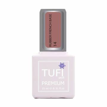 Уценка! База для гель-лака Tufi Profi Premium Rubber French Base 014 Дикий шиповник, 15 мл Уценка! База для гель-лака Tufi Profi Premium Rubber French Base 014 Дикий шиповник, 15 мл