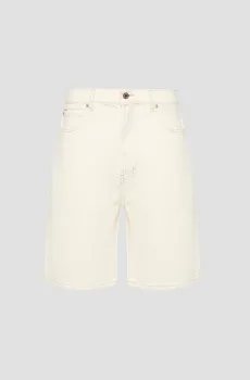 Мужские белые джинсовые шорты Белый 32 HUGO 50537723;285