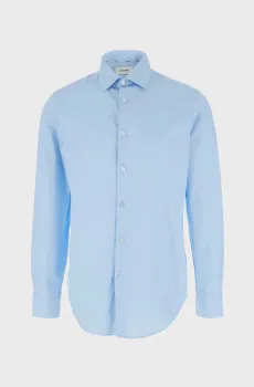 Мужская голубая рубашка REG ESNTL Голубой 41 Calvin Klein LV019EU001