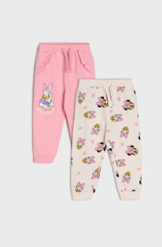 Трикотажні джогери, 2 пари Minnie and Daisy - кремовий