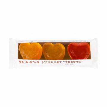 Набор мармелада JELINI Love Set Tropic (со вкусом ананаса, 30 г + со вкусом лимона, 30 г + со вкусом персика, 30 г) Набор мармелада JELINI Love Set Tropic (со вкусом ананаса, 30 г + со вкусом лимона, 30 г + со вкусом персика, 30 г)