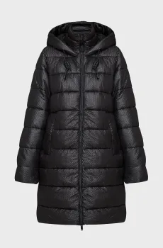 Женская черная куртка WOMAN COAT ZIP HOOD Черный 34 CMP 33K3576-U901
