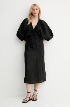 Льняное платье