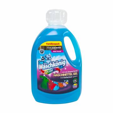 Гель для стирки цветного белья Der Waschkonig Color, 110 циклов стирки, 3.305 л Гель для стирки цветного белья Der Waschkonig Color, 110 циклов стирки, 3.305 л