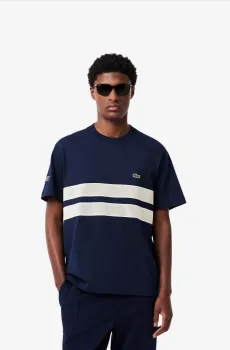 Мужская голубая футболка Голубой XS Lacoste TH9769166