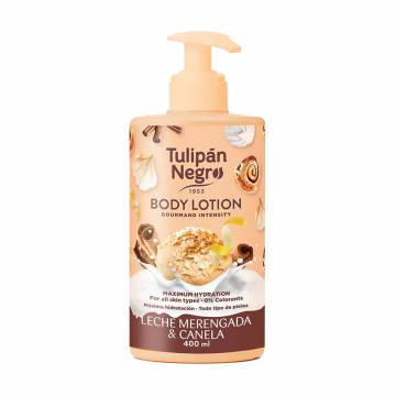 Лосьон для тела Tulipan Negro Merengada Milk & Cinnamon Body Lotion Молочное безе, 400 мл Лосьон для тела Tulipan Negro Merengada Milk & Cinnamon Body Lotion Молочное безе, 400 мл