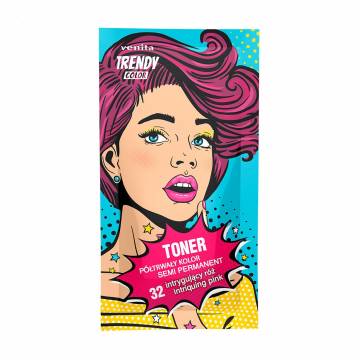 Оттеночный тонер для волос Venita Trendy Color Toner 32 Intriquing Pink, 35 г (саше) Оттеночный тонер для волос Venita Trendy Color Toner 32 Intriquing Pink, 35 г (саше)