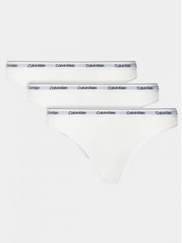 Calvin Klein Underwear Набір з 3 пар класичних трусів 000QD5207E Білий Calvin Klein Underwear Набір з 3 пар класичних трусів 000QD5207E Білий