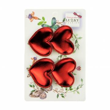 Заколки для волос Lukky Сердечки, красные, 2 шт (T18547) Заколки для волос Lukky Сердечки, красные, 2 шт (T18547)