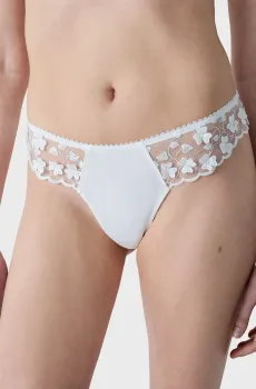 Женские белые трусики-танга AMOUR Белый S Etam 6552445