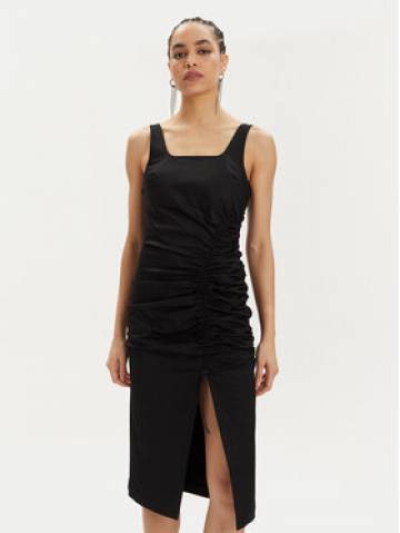 KARL LAGERFELD Літня сукня 241W1303 Чорний Slim Fit KARL LAGERFELD Літня сукня 241W1303 Чорний Slim Fit