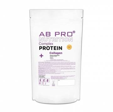 Протеин и коллаген AB Pro Nutrition Complex Protein + Collagen в порошке, со вкусом клубничного пунша, 1 кг Протеин и коллаген AB Pro Nutrition Complex Protein + Collagen в порошке, со вкусом клубничного пунша, 1 кг
