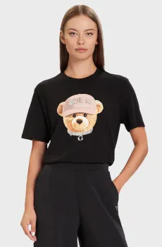 Женская черная футболка Черный S Guess V5BI09.I3Z14;JBLK