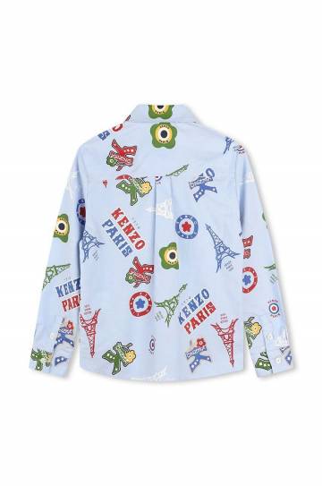 Детская хлопковая рубашка Kenzo Kids K60806 Детская хлопковая рубашка Kenzo Kids K60806