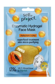 Энзимная гидрогелевая маска для лица Selfie Project Enzymatic Hydrogel Face Mask Papaya, 1 шт