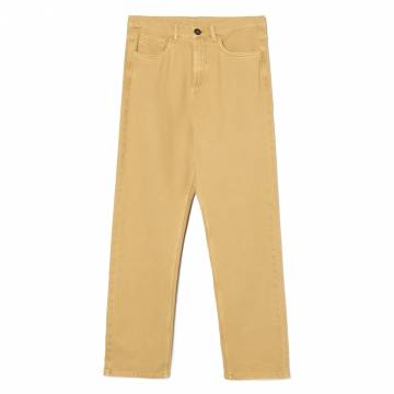 Cropp - Бавовняні штани regular - бежевий Cropp - Бавовняні штани regular - бежевий